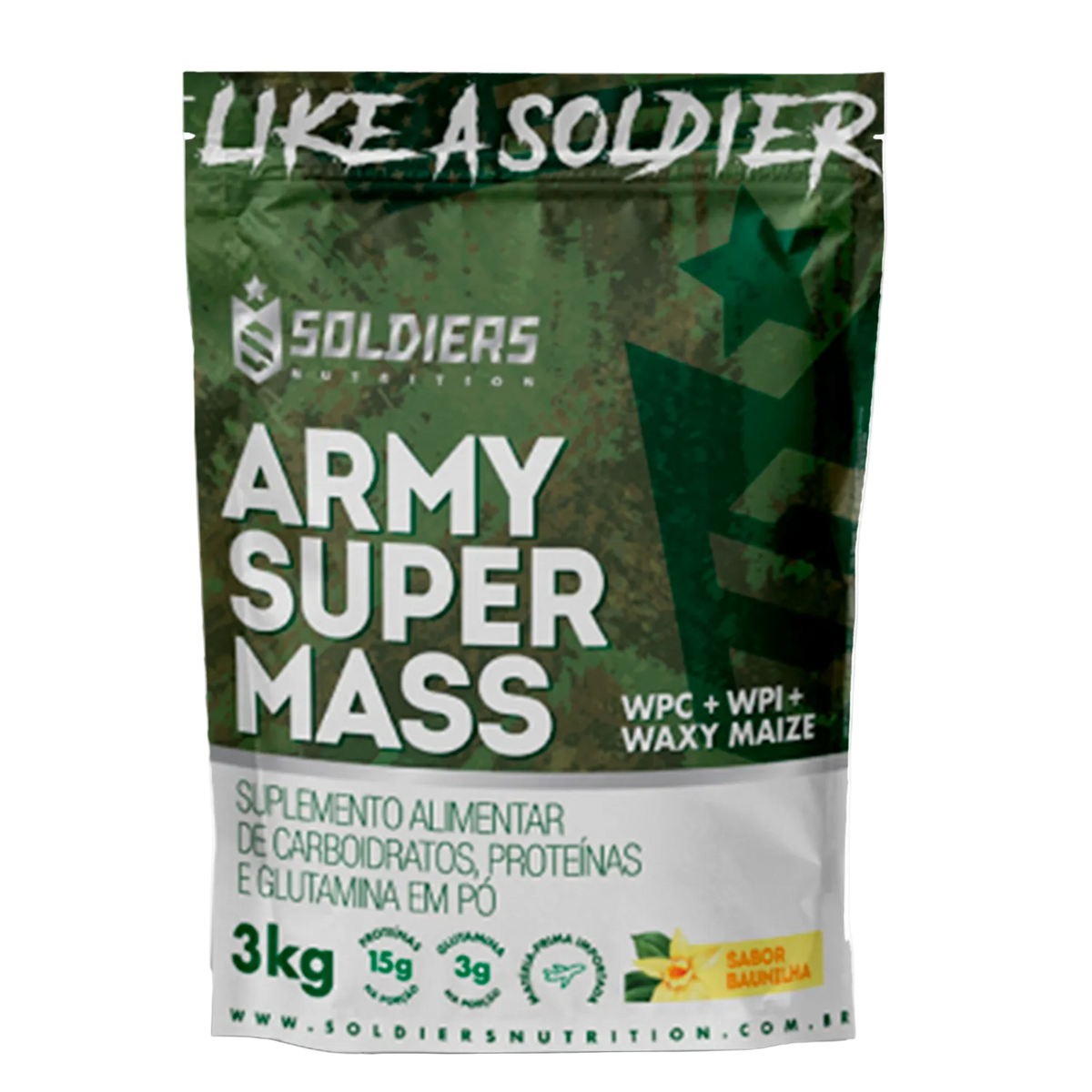 Hipercalórico Army Super Mass 3Kg - Soldiers Nutrition