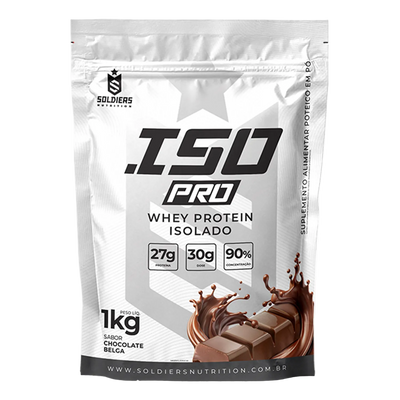 Whey Protein ISO PRO 90% ISOLADO 1kg - Chocolate Belga