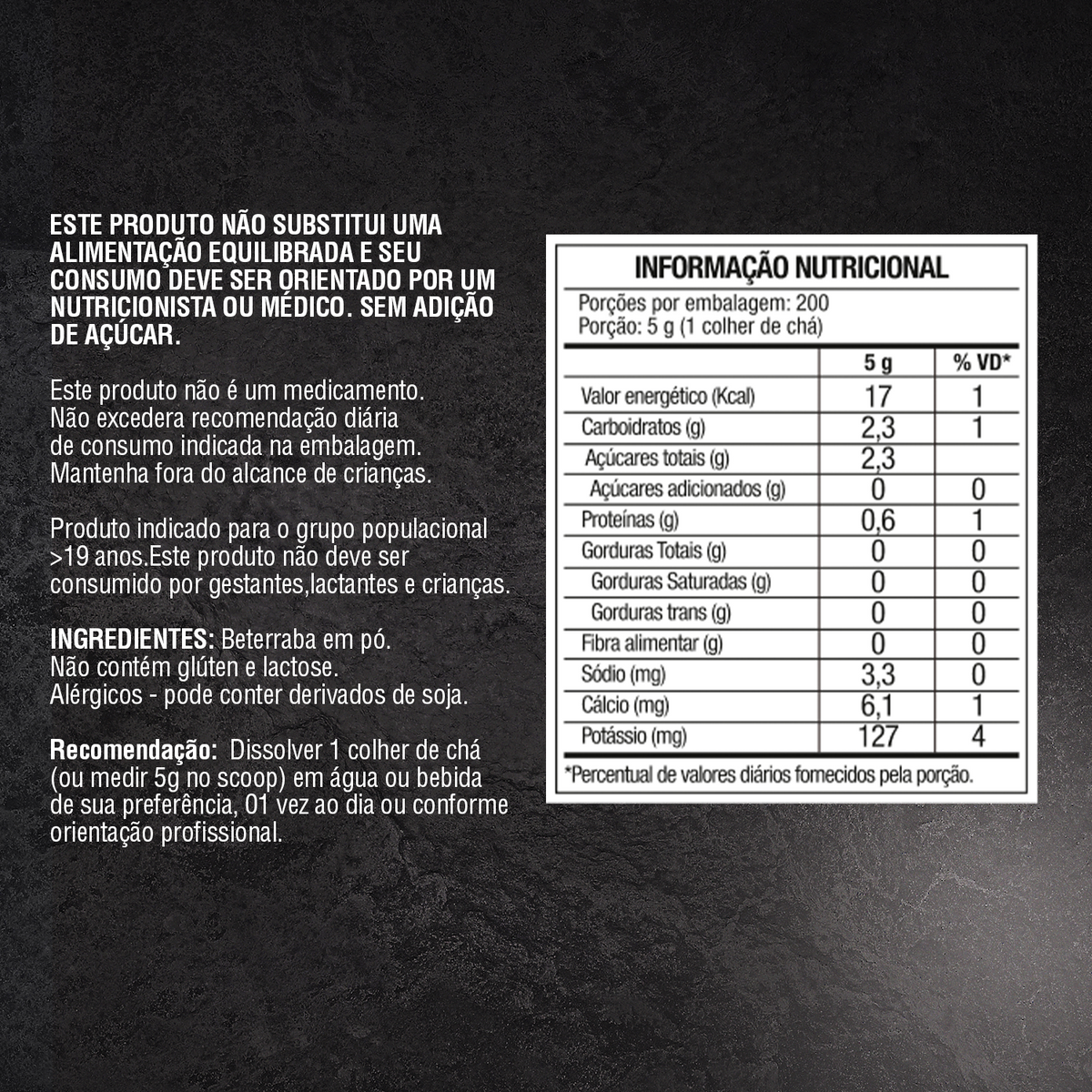 Beterraba em Pó - 1Kg