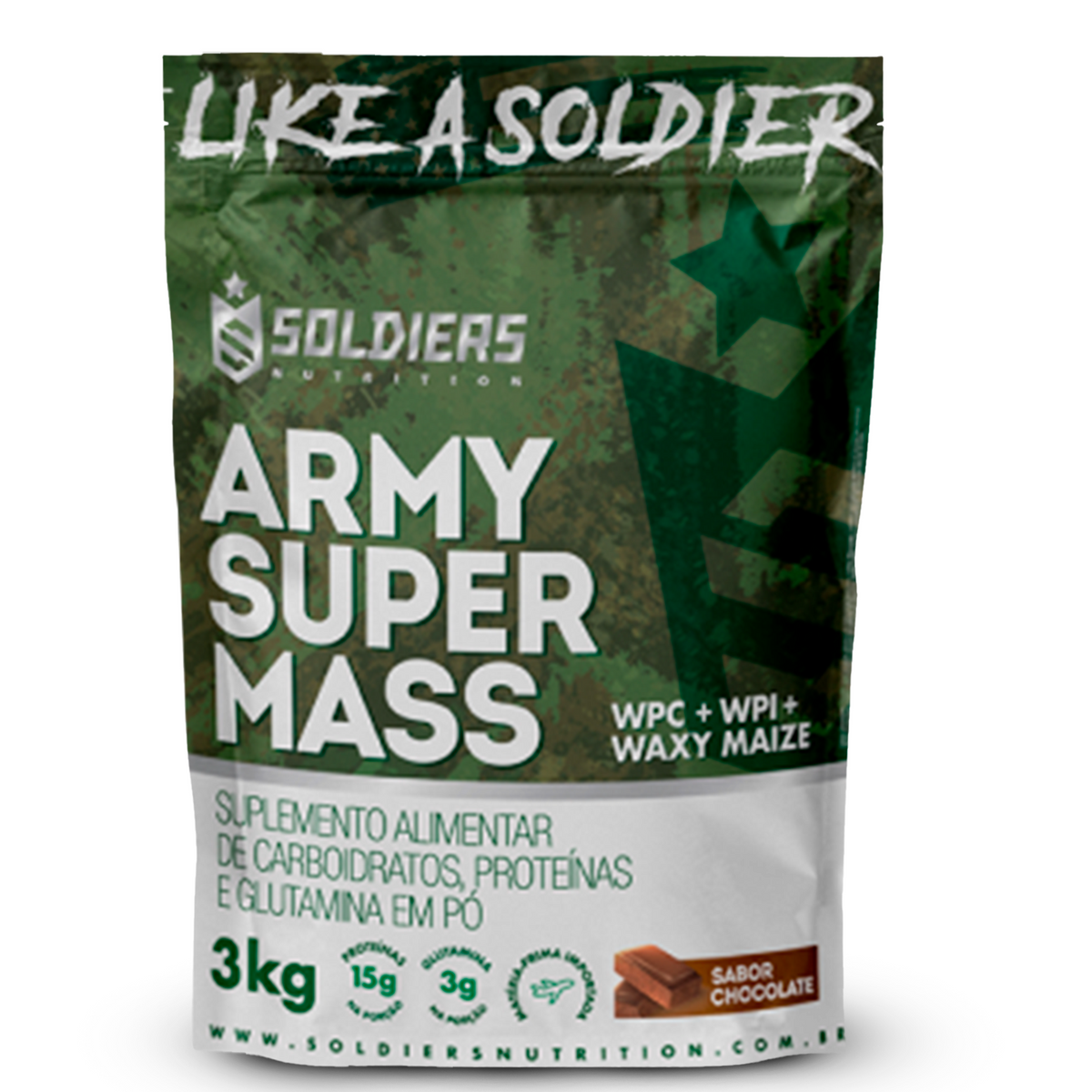 Hipercalórico Army Super Mass 3Kg - Soldiers Nutrition