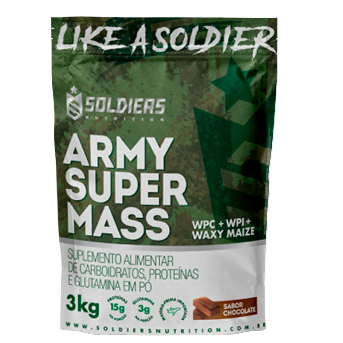 Hipercalórico Army Super Mass 3Kg - Soldiers Nutrition