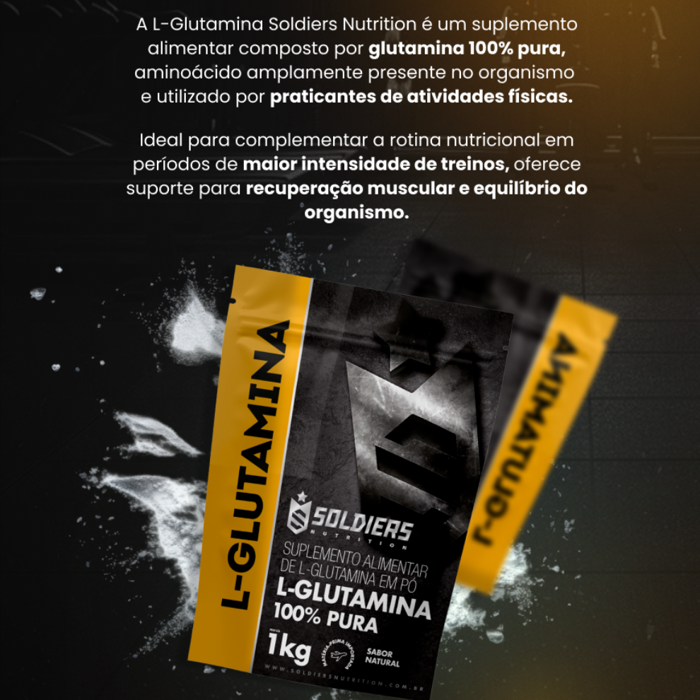 L - Glutamina 100% Pura - 1Kg