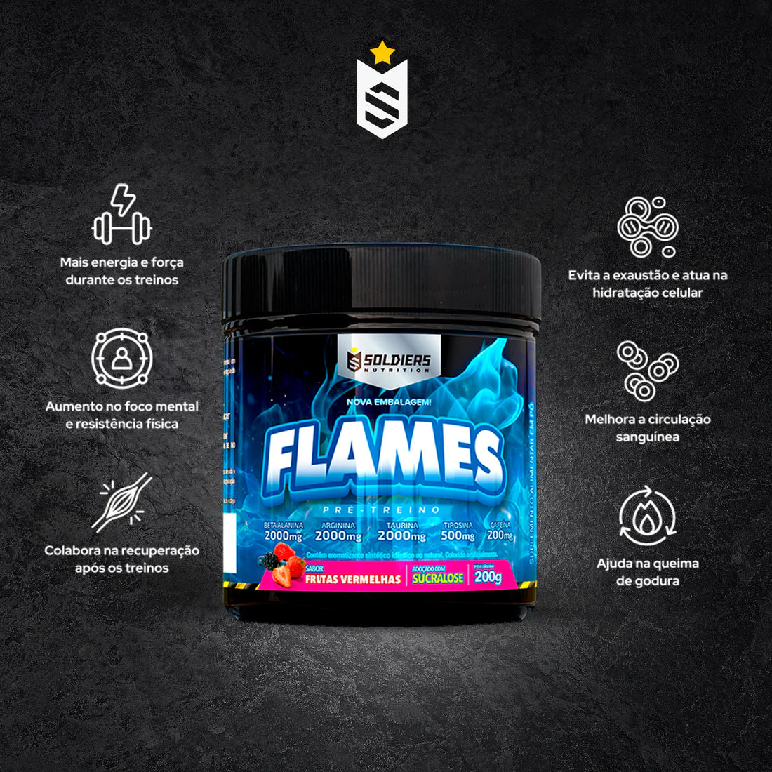 Pré-Treino Flames - 200g
