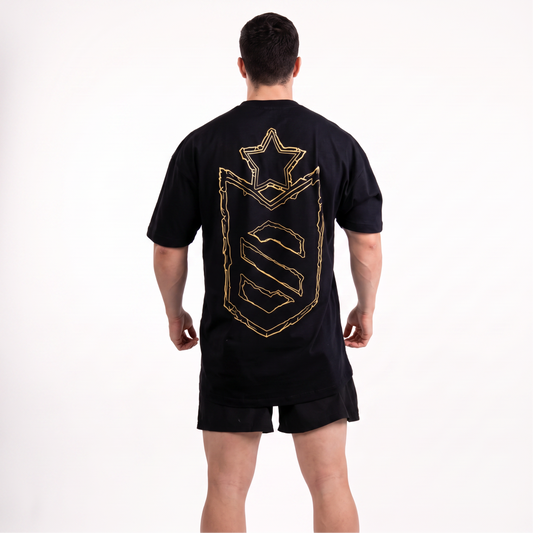Camiseta Oversized Golden Emblem