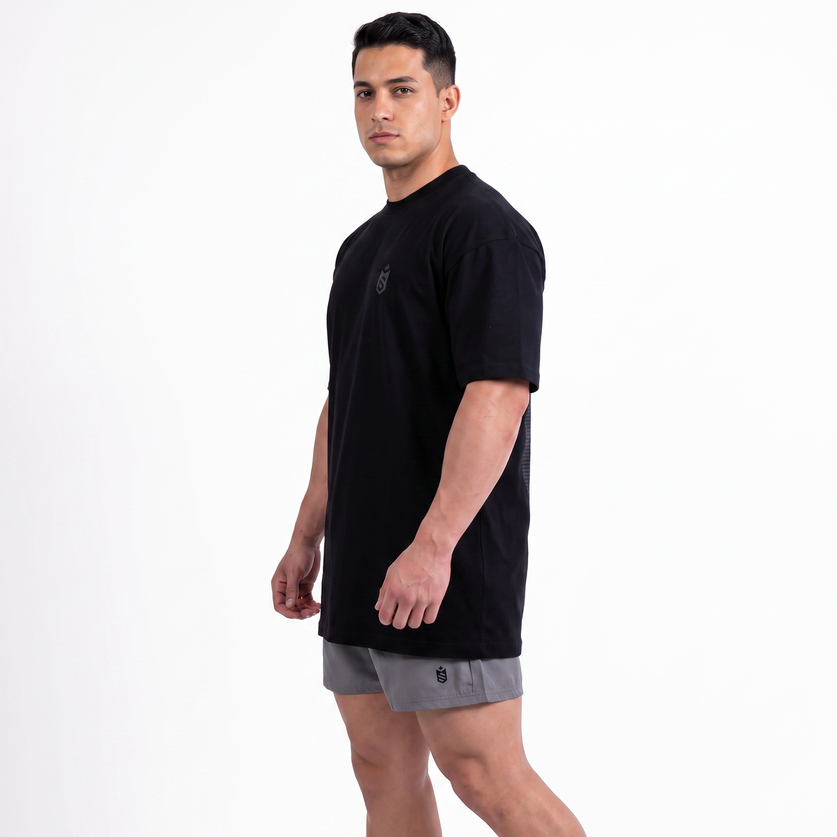 Camiseta Oversized SN Grey  Emblem