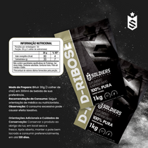 D - Ribose 100% Puro - 1Kg