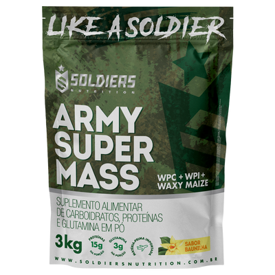 Hipercalórico Army Super Mass 3Kg - Soldiers Nutrition