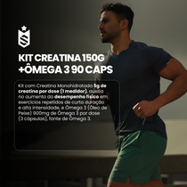 Kit Creatina 150g + Ômega 3 1000mg 90 Cáps