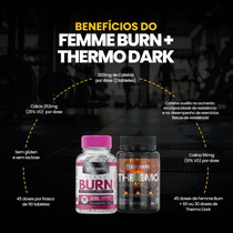 Kit Femme Burn 90 Tablets + Thermo Dark 60 Cápsulas