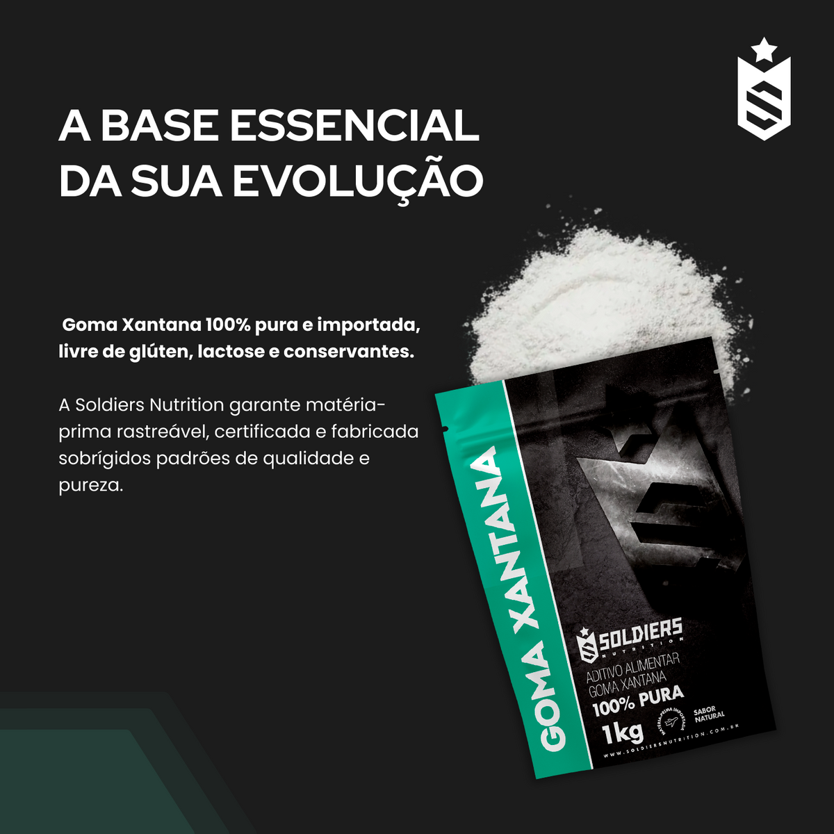 Goma Xantana 100% Puro - 1Kg