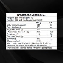 Hipercalórico Army Super Mass 3Kg - Soldiers Nutrition