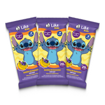 Barrinha de Banana Sem Açúcar Sabor Açaí 20g - Like Kids