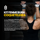 Kit Femme Burn 90 Tabletes + Coqueteleira Slim Pink 600ml 2