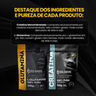Kit Creatina Monohidrata 250g + L-Glutamina 250g 4