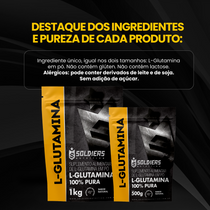 Kit Glutamina 1kg + Glutamina 500g