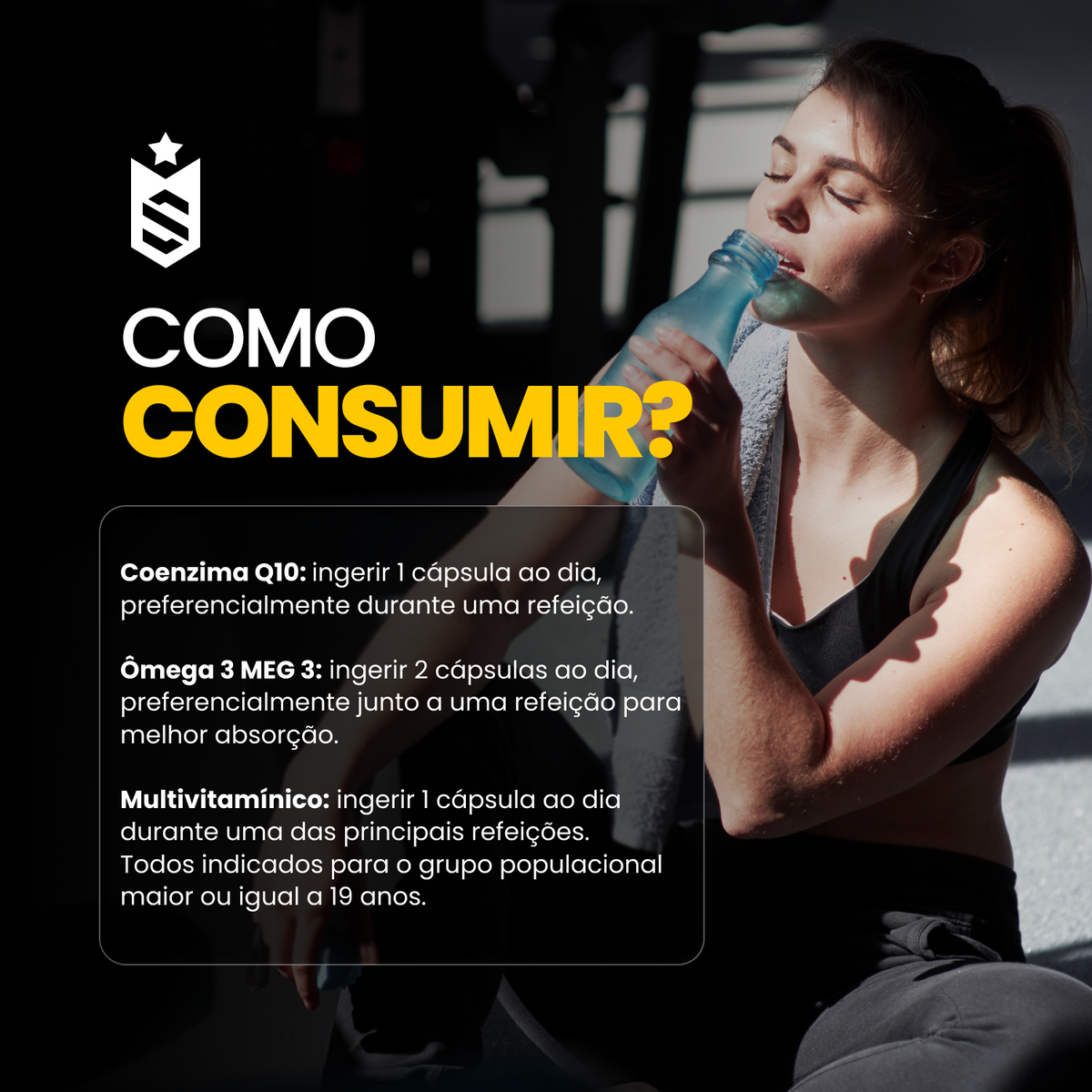 Kit Multivitamínico + Ômega 3 1000mg + Coenzima Q10 100mg 60 Cáps