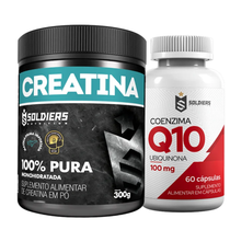 Kit Coenzima Q10 100mg 60 Cáps + Creatina Monohidratada Pote 300g