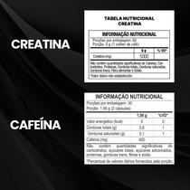 Kit Creatina Monohidratada 150g + Cafeína 400mg 60 Cáps