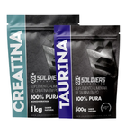 Kit Creatina Monohidratada 1Kg + Taurina 500g 1