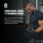 Kit Creatina Monohidratada 250g + Taurina 250g 2