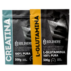 Kit Creatina Monohidratada 500g + L-Glutamina 500g 1