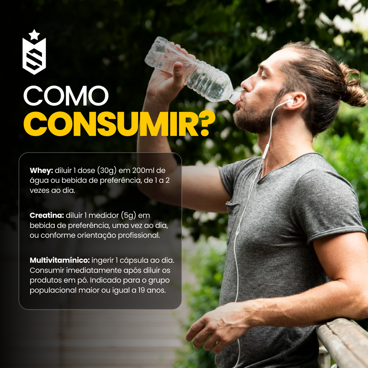 Kit Iniciante Whey Primal 1Kg + Creatina 250g + Multi Vita 60 Cáps + Coqueteleira 600ml