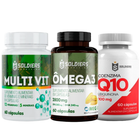 Kit Multivitamínico + Ômega 3 1000mg + Coenzima Q10 100mg 60 Cáps 1