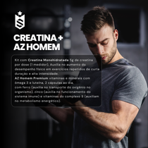 Kit Creatina 150g + AZ Homem 60 Cáps
