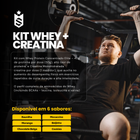 Kit Whey Protein Elite Pro 1kg + Creatina Monohidratada Pote 300g 2