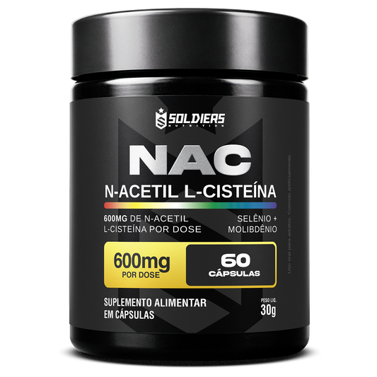 NAC N-Acetil L-Cisteína Selênio + Molibdênio 60 Cáps