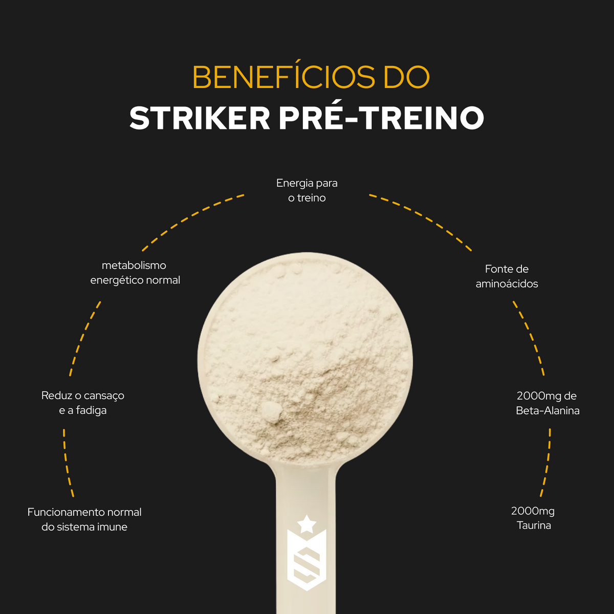 Pré-Treino Striker Cafeína 400mg - 300g