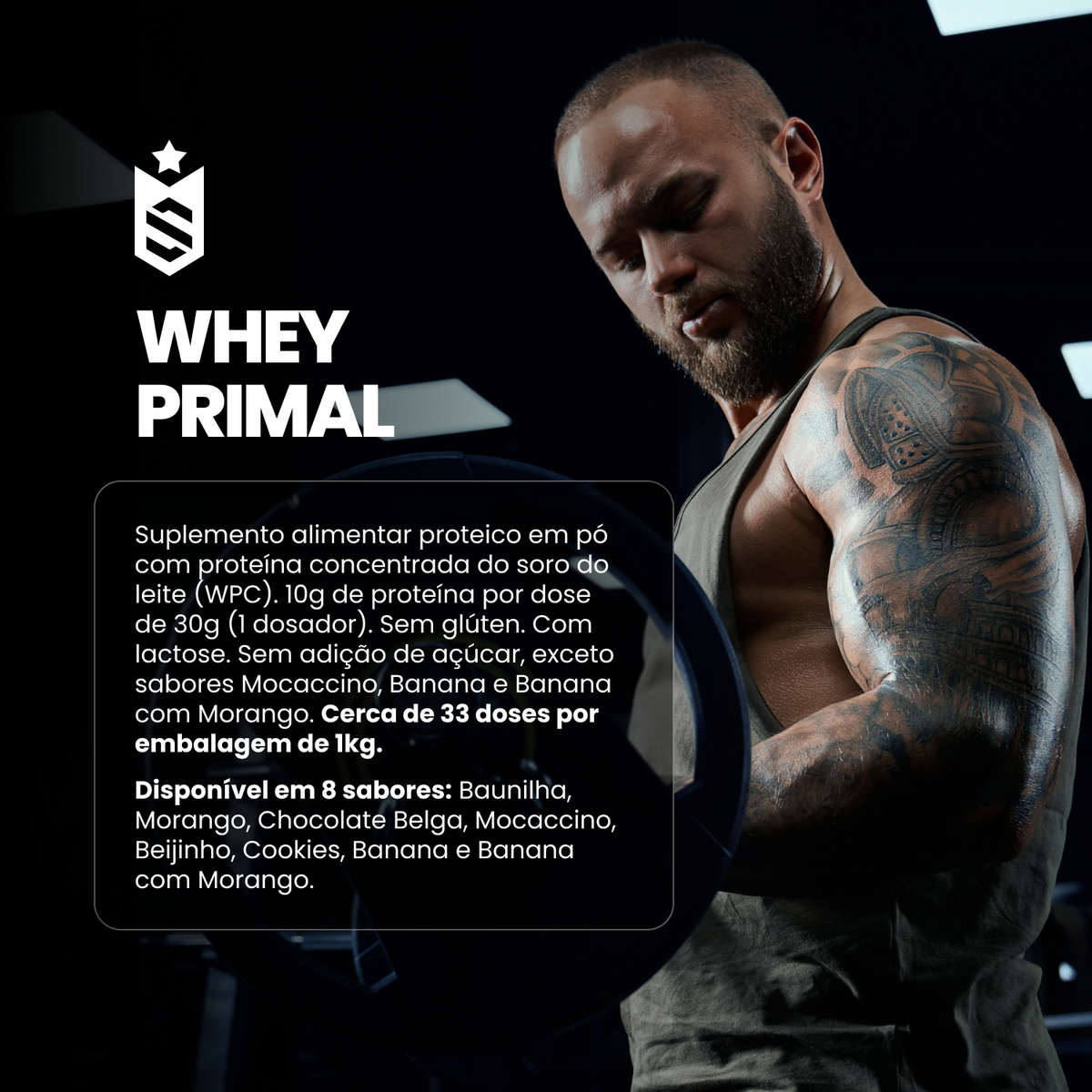 Whey Protein Primal 1Kg - Beijinho