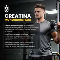 Creatina Monohidratada 1kg + Creatina Monohidratada 150g
