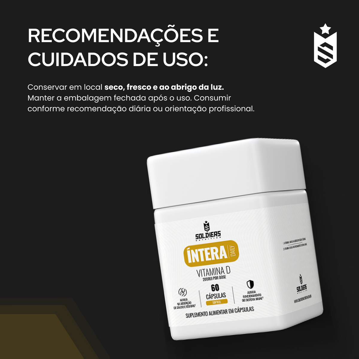 Vitamina D 60 Cáps - Íntera Daily