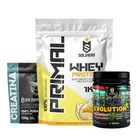 Kit Whey Primal 1Kg + Creatina 300g + Pré Treino Evolution 300g 8