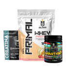 Kit Whey Primal 1Kg + Creatina 300g + Pré Treino Evolution 300g 2