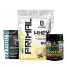 Kit Whey Primal 1Kg + Creatina 300g + Pré Treino Evolution 300g 7