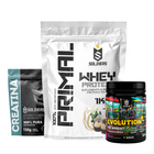 Kit Whey Primal 1Kg + Creatina 300g + Pré Treino Evolution 300g 6
