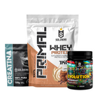 Kit Whey Primal 1Kg + Creatina 300g + Pré Treino Evolution 300g 5