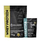 Kit Whey Protein Concentrado 1Kg + Creatina Monohidratada 250g 1