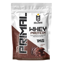 Embalagem de suplemento alimentar whey protein sabor chocolate belga, 1kg, proteína em pó.