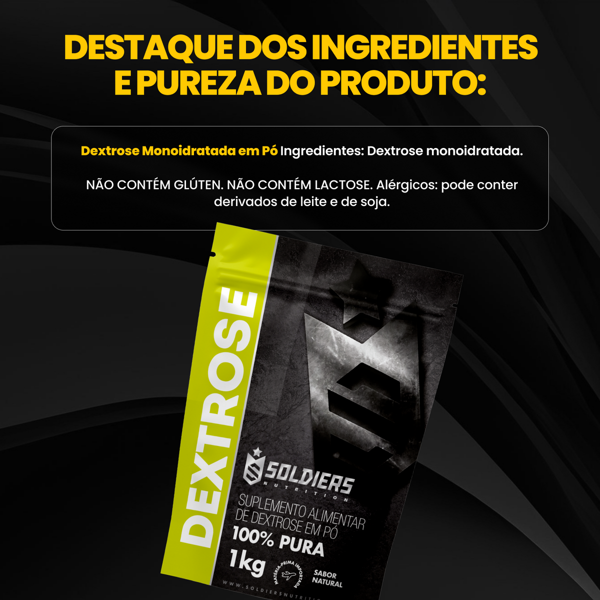 Dextrose 100% Puro - 1Kg
