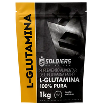 Embalagem de suplemento alimentar L-Glutamina 100% pura 1kg sabor natural em pó