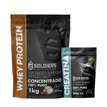 Kit Whey Protein Concentrado 1Kg + Creatina Monohidratada 250g